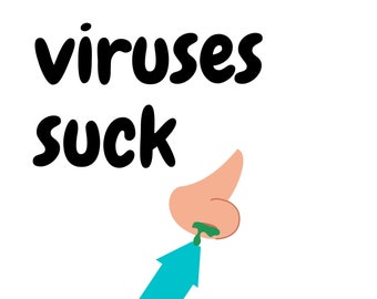 Viruses Suck Baby Car Seat Tag Printable