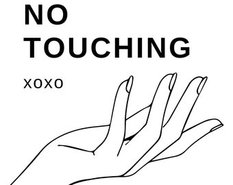 No Touching Sign Baby Car Seat Tag Printable