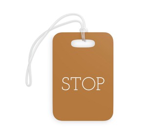 Neutral Stop In Brown Baby Carseat Tag