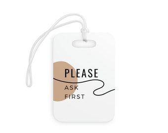 Abstract Ask First Baby Carseat Tag