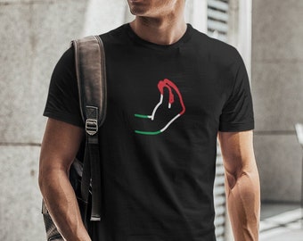Italienische Handgeste Kurzarm Unisex T-Shirt - lustiges Geschenk für Männer - italienische Flagge