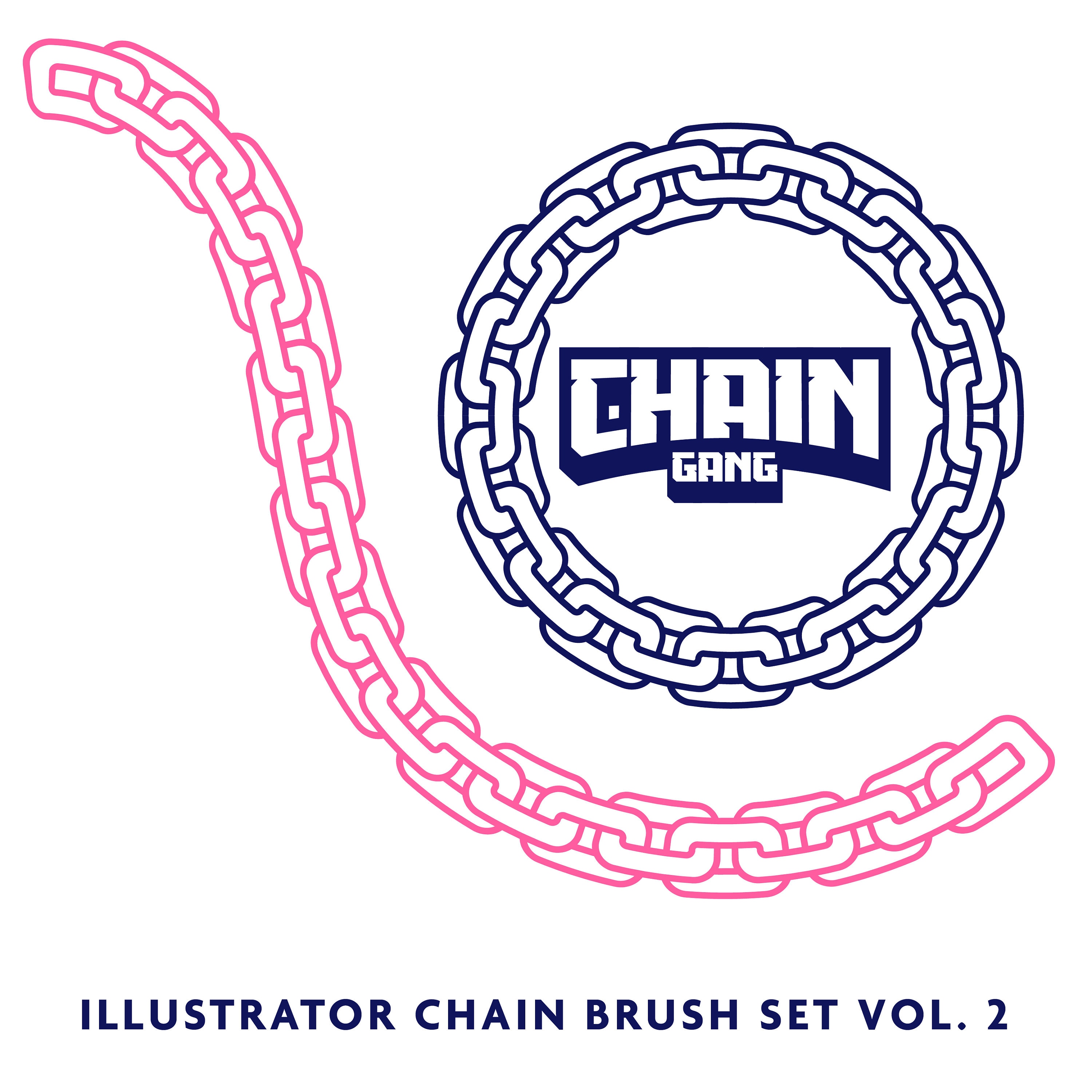 Chain Gang Vol. 2 Illustrator Only Brush Set Etsy