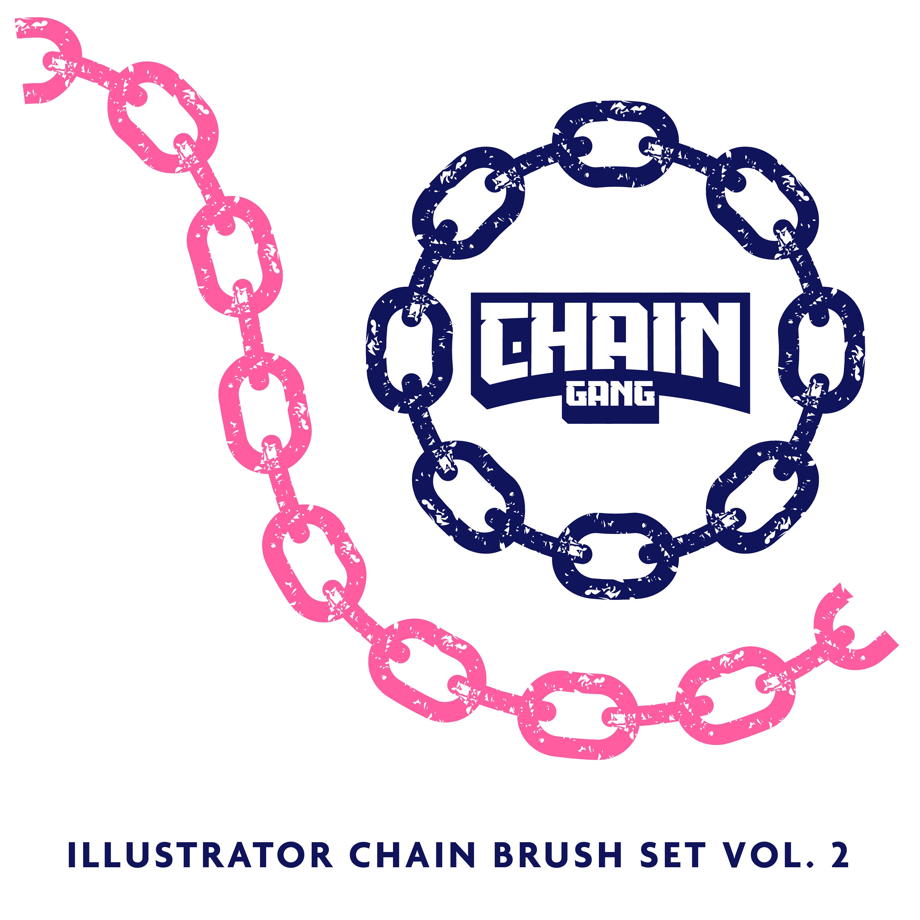 Chain Gang Vol. 2 Illustrator Only Brush Set Etsy