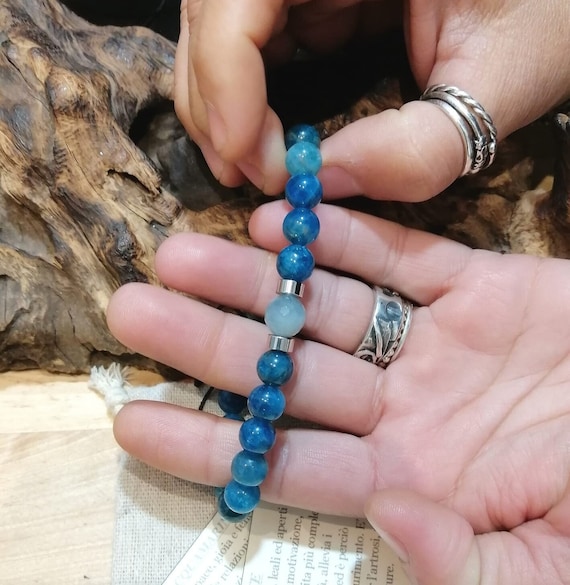 Etsy aquamarine bracelet deals