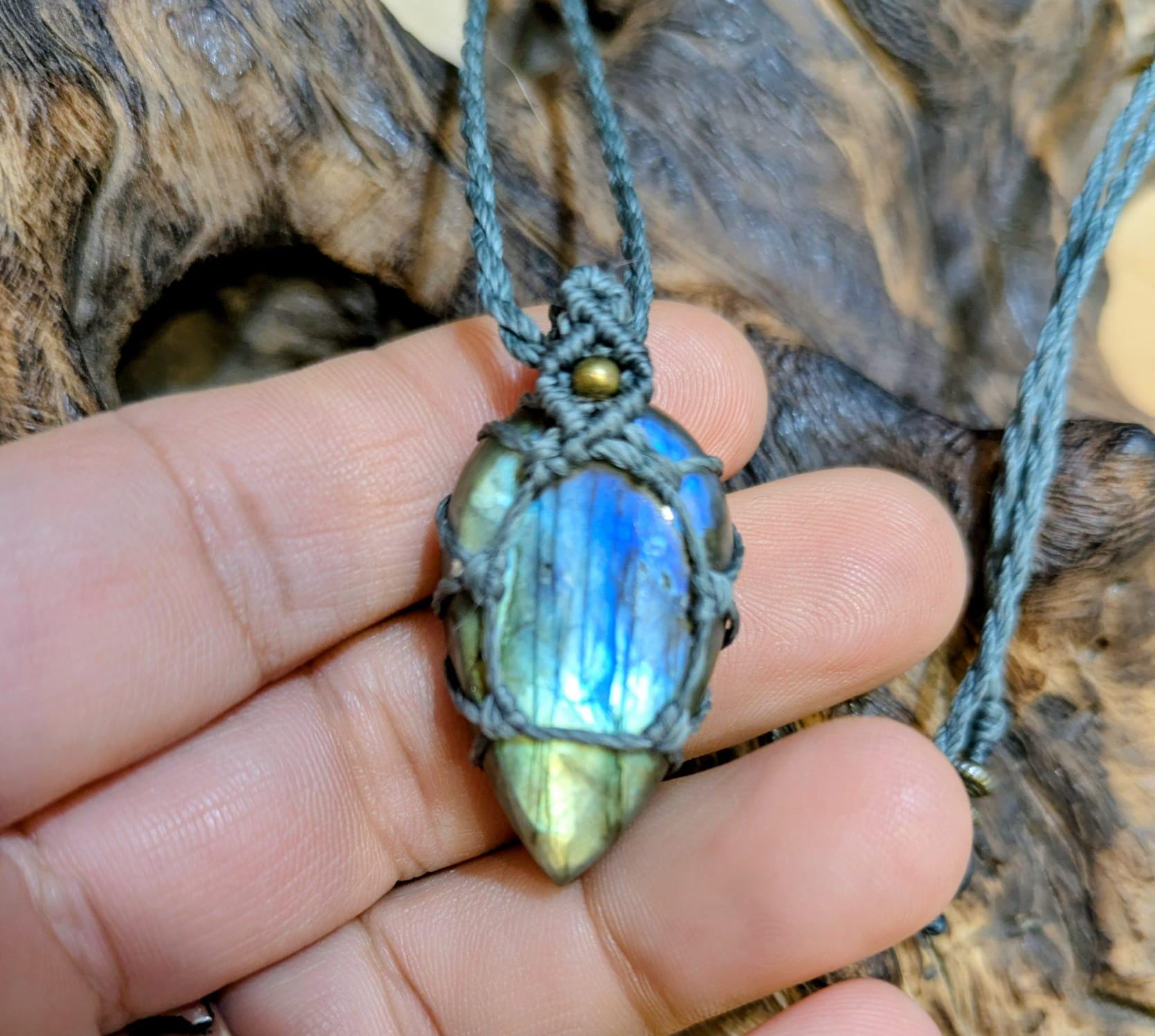 Perle esagonali 6 mm pietra gemma Labradorite x15 Perle esagonali 6 mm pietra gemma Labradorite x15