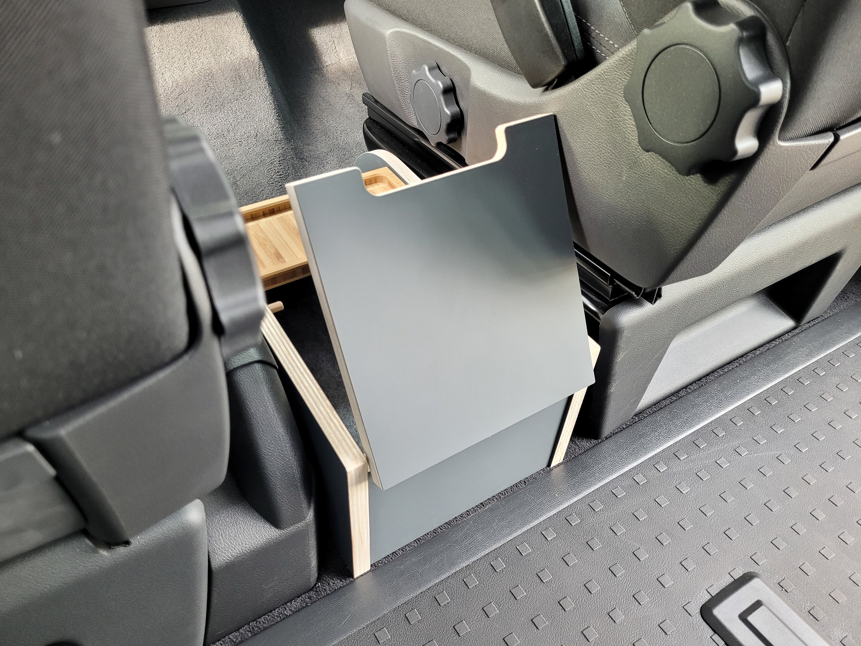 Organisateur De Console Centrale Pour Volkswagen T-Roc (2018-2025) - Plateau De Rangement Noir, ABS Plateau Rangement
