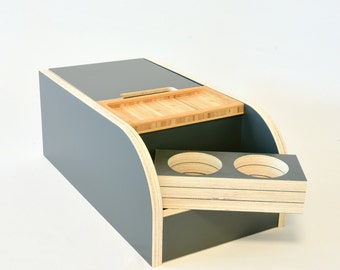 Consola Central Crosscamp Campster Vanster - Caja de Almacenamiento Antracita | Organizador de camping Vanlife