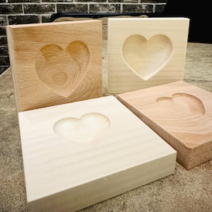 Italian Ravioli Mold - Heart Design for Valentine’s Day and Mother’s Day, Naturel Wood- Unique Design Gift -Fresh Pasta - Ravioletti