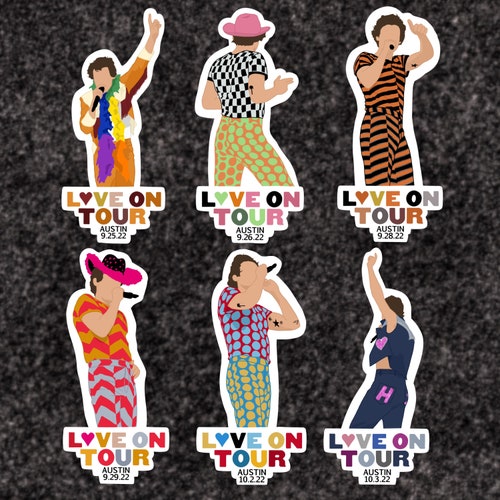 Harry Styles Love on Tour Stickers North American Leg Etsy