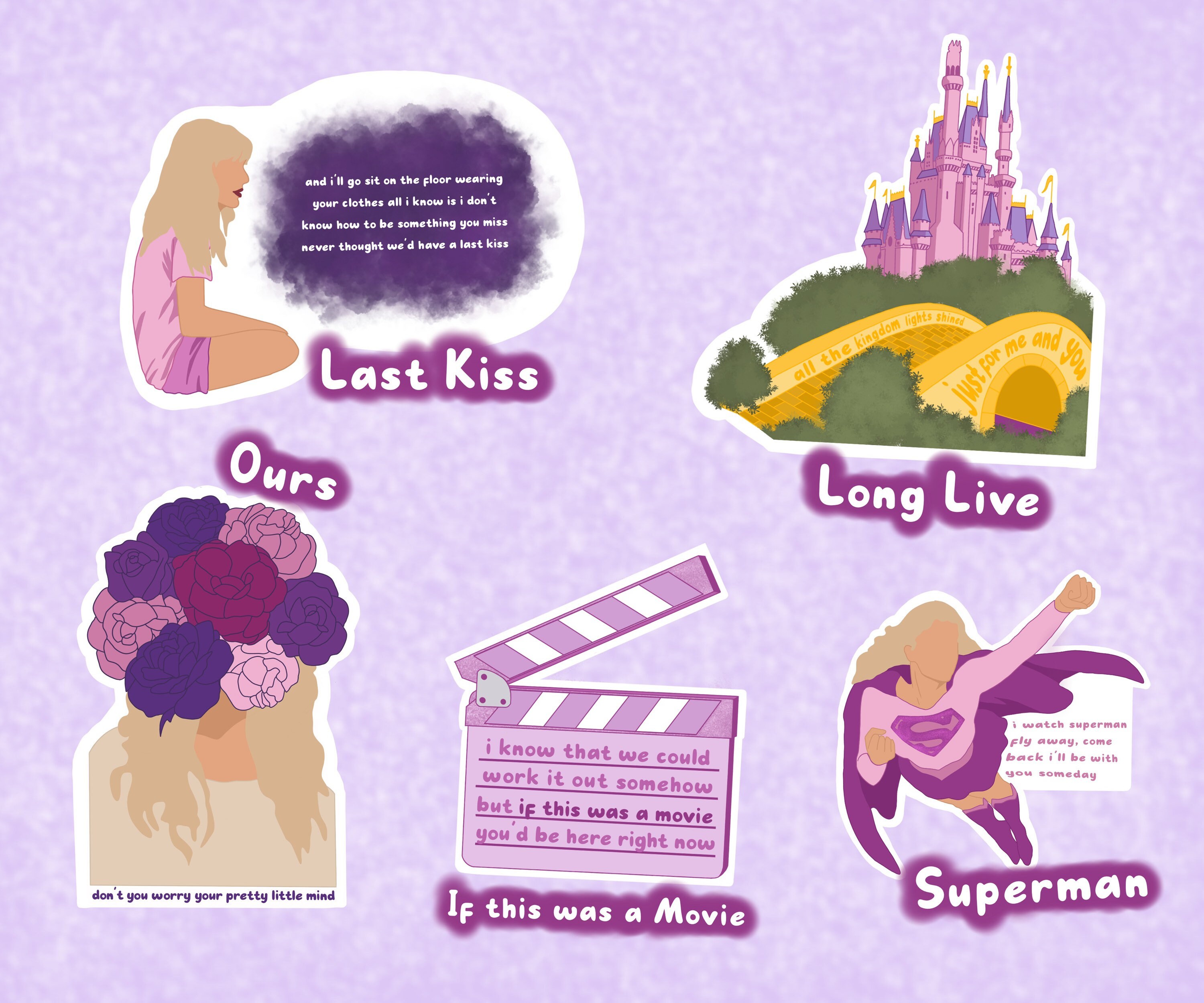 Taylor Swift Speak Now taylors Version Stickers Glossy Etsy