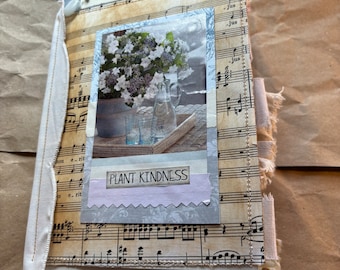 Rose garden junk journal handmade