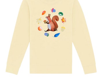 Kinder Sweatshirt Eichhörnchen "Brunhilde" Sweater