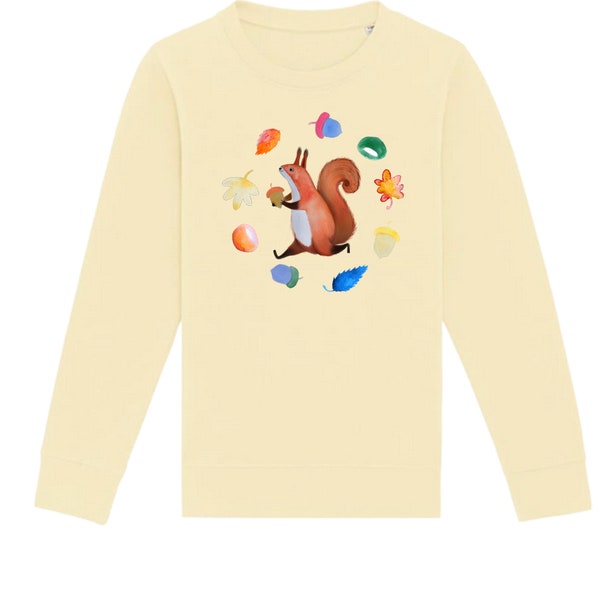 Kinder Sweatshirt Eichhörnchen "Brunhilde" Sweater