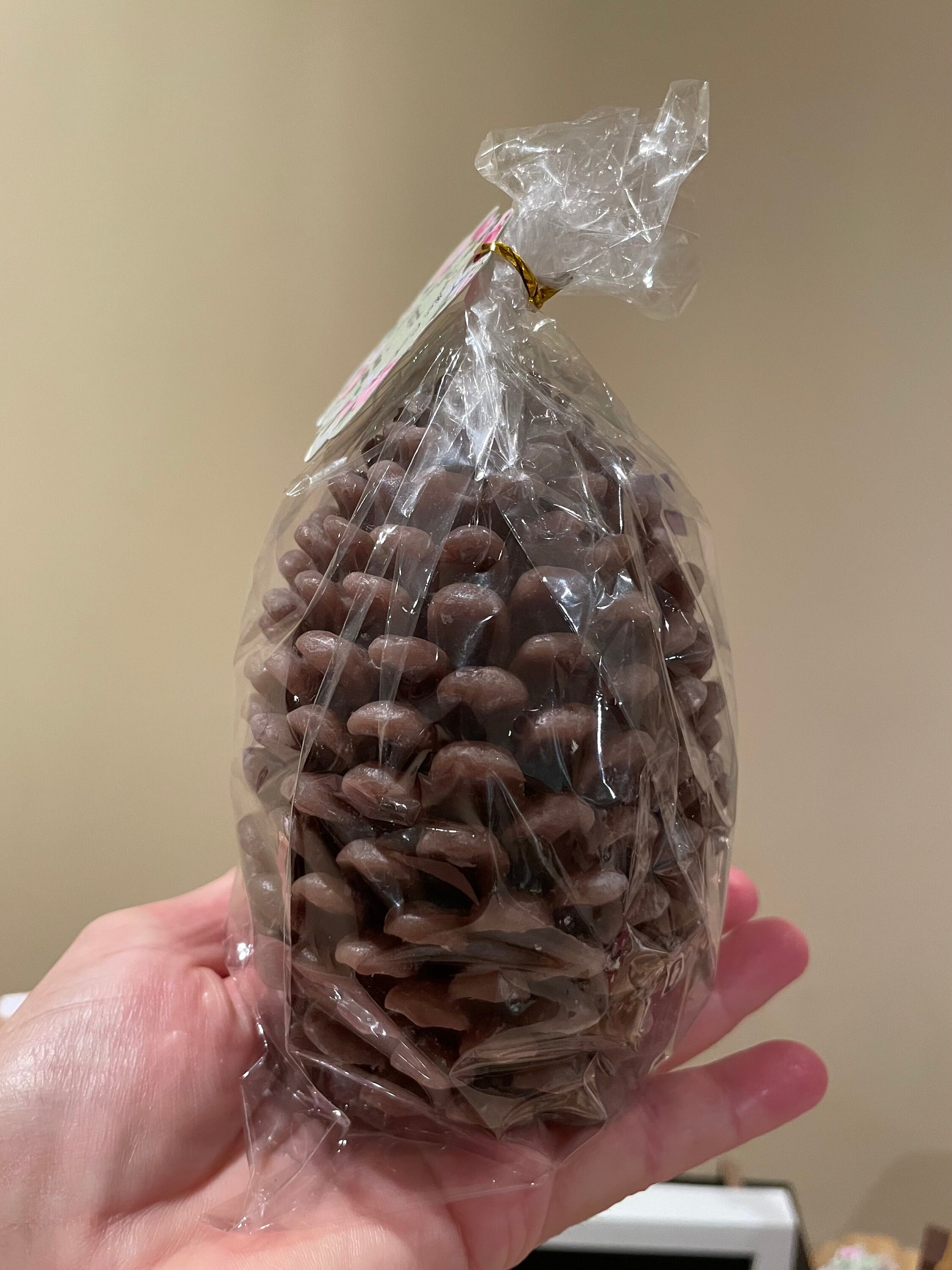 Large Beeswax Pine Cone Candle - Etsy