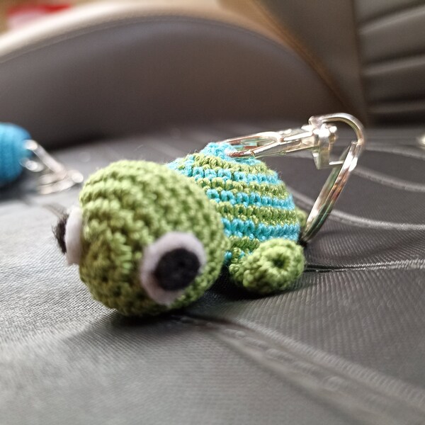 tortue porte-clés, tortue au crochet