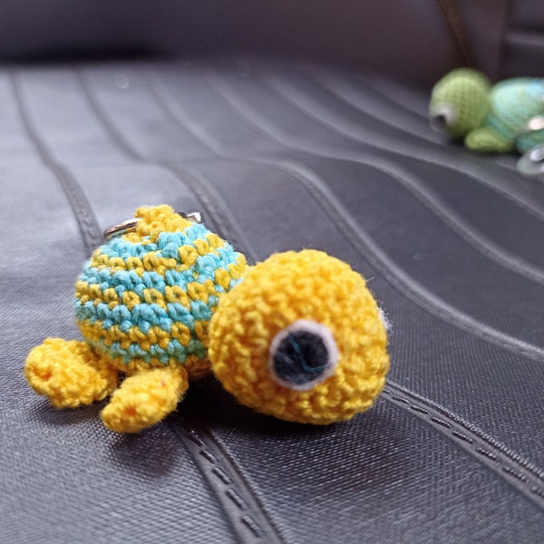 tortue porte-clés, tortue au crochet