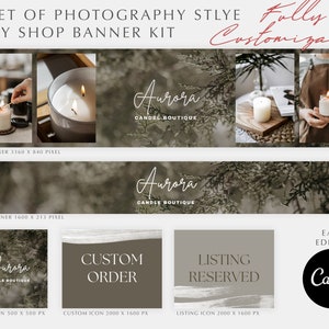 Etsy Branding Kit |  Etsy Shop Banner Set | Canva Banner Template | Etsy Shop Kit | Etsy Shop Template