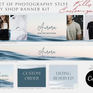Etsy Branding Kit |  Etsy Shop Banner Set | Canva Banner Template | Etsy Shop Kit | Etsy Shop Template