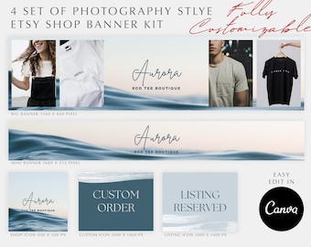 Etsy Branding Kit |  Etsy Shop Banner Set | Canva Banner Template | Etsy Shop Kit | Etsy Shop Template