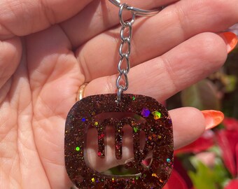 Virgo Zodiac Resin Keychain