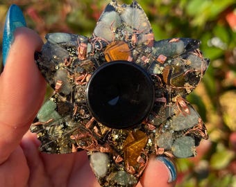 Good Luck Abundance Orgonite Fidget Spinner – Reiki-tool voor opgeladen energie voor manifestatie en bescherming