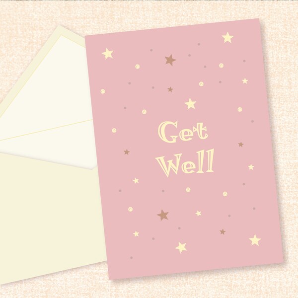 Get Well Card | Sympathy Card | Feel Better Card | Sick Card | PDF & JPG/JPEG Printable card, instant download, Digital