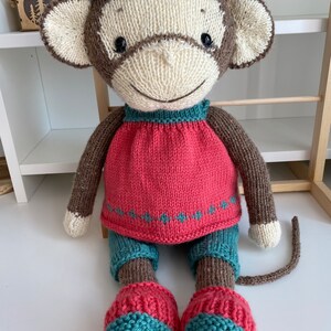 Wool toy monkey