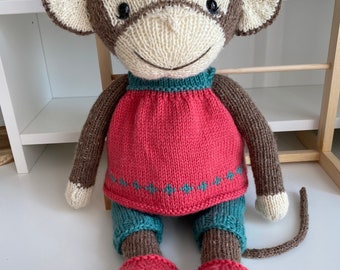 Wool toy monkey