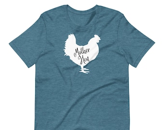 Camisa de gallina madre, mamá gallina, camiseta de mamá pollo, regalo del día de la madre, camiseta de granjero de pollo, camiseta de niña de granja, regalo para granjero, regalo para mamá