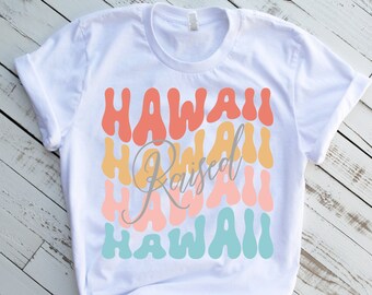 女性用ハワイアンシャツ、ハワイギフト、ハワイ州Tシャツ、地元Tシャツ、アロハTシャツ、ハワイアパレル、ハワイアンシャツ