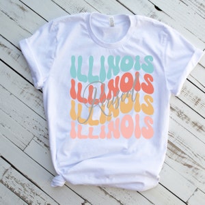 Illinois raised shirt for women, Illinois gifts, illinois state tshirt,