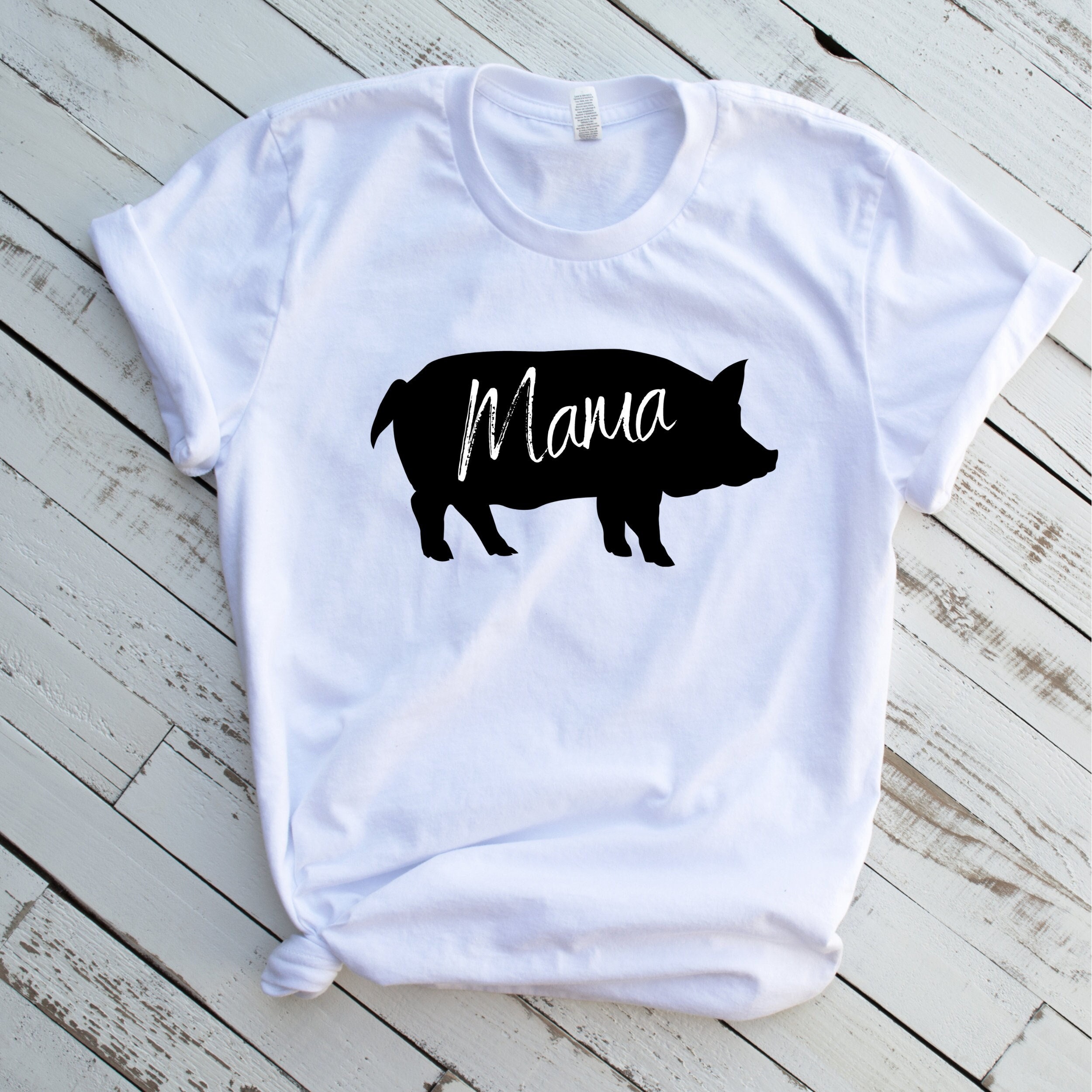 Varken mama boerderij meisje shirt, Moederdag cadeau voor moeder, leven op  de boerderij, varken shirt, varken minnaar cadeau - Etsy België, image size:2500x2500