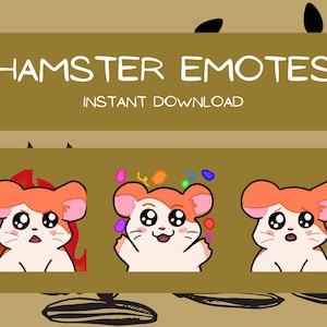 Hamster Emotes Instant Download