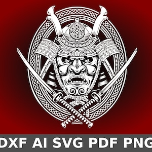 samurai wall art dxf, samurai t-shirt design svg, samurai logo, plasma cut file, laser cut samurai, samurai vector art, samurai png,