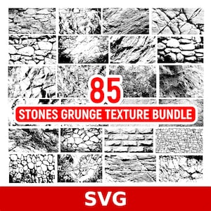 85 Grunge stone texture SVG bundle, grunge svg, grunge background, Vintage Grunge Textures, Distressed Texture, stone pattern, grunge art