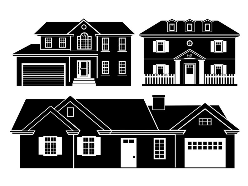 USA House Svg, House Clipart Png, House Laser Cut, House Silhouette ...