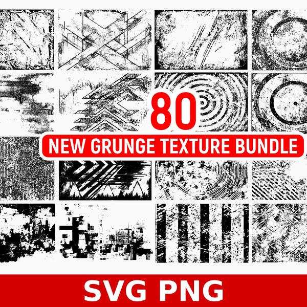 80 New Pack Grunge Texture Bundle - Vintage Grunge Texturen - Distressed Hintergründe - Grunge Design-Elemente - Distressed Overlay