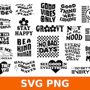 texto motivacional svg, svg motivacional, svg retrô, texto de camiseta, texto estético, svg estético, texto ondulado, hippie, camisetas com logotipo