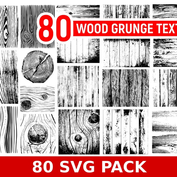 Holz Grunge Textur SVG, Holzbretter SVG, Grunge Hintergrund, Holzmuster, Distressed SVG Bundle, Textur Clipart, Holzstruktur