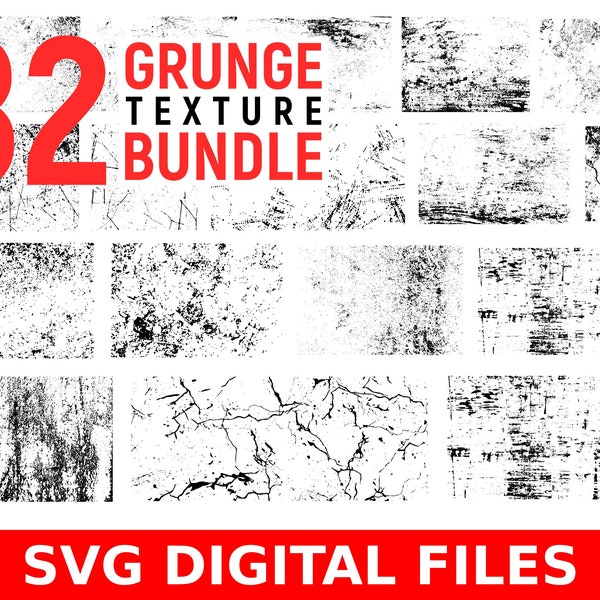 Grunge Texture SVG, Grunge Texture bundle, Vintage Grunge Textures, Grunge Clip Art, Distressed Texture Overlays, Grunge Design, Grunge art