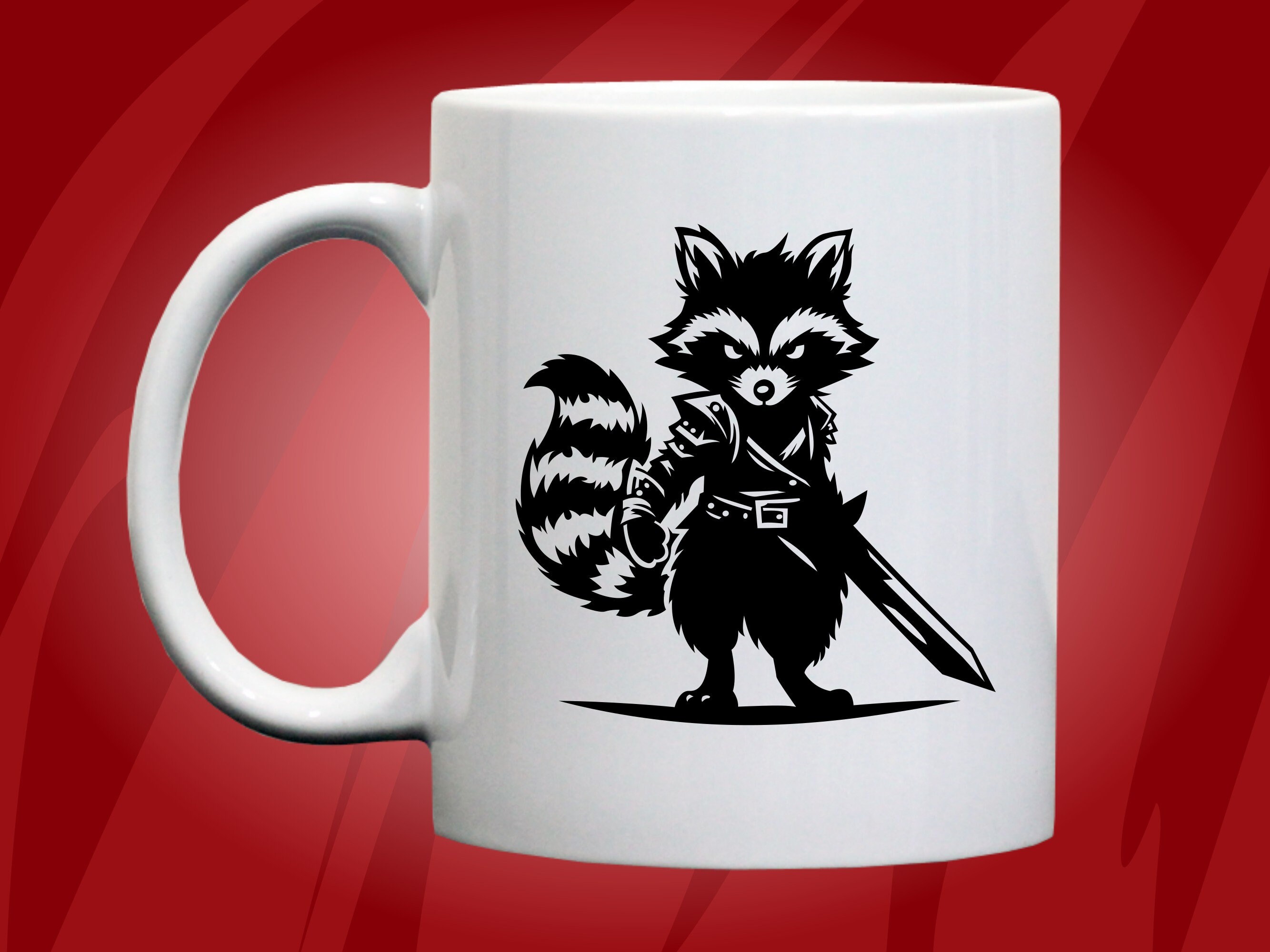 Racoon SVG Vector Image for T-shirt, Cricut, Printable, Cute Racoon ...
