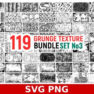 119 overlays met noodlijdende textuur: SVG + PNG-bundel