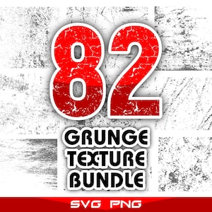 82 Grunge Texture SVG Bundle: Vintage Distressed Overlays Clipart