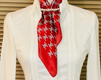 Foulard petit carré soie Mulberry 100 % naturelle, 53cm, écharpe soie de luxe, cadeau Saint Valentin, neckerchief, red bandana, cadeau femme