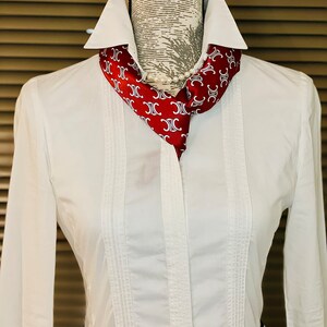 Foulard petit carré soie Mulberry 100 % naturelle, 53cm, écharpe soie de luxe, cadeau Saint Valentin, neckerchief, red bandana, cadeau femme image 7