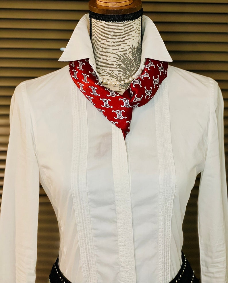 Foulard petit carré soie Mulberry 100 % naturelle, 53cm, écharpe soie de luxe, cadeau Saint Valentin, neckerchief, red bandana, cadeau femme image 7