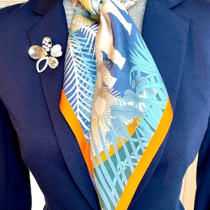 Natural silk square scarf, 100% real Mulberry silk, square scarf in natural silk, top quality silk scarf, Christmas gift