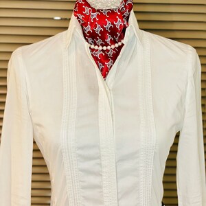 Foulard petit carré soie Mulberry 100 % naturelle, 53cm, écharpe soie de luxe, cadeau Saint Valentin, neckerchief, red bandana, cadeau femme image 4