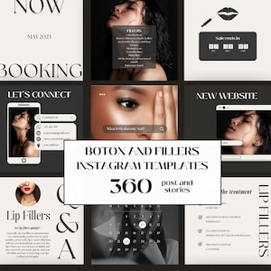 Botox And Filler instagram Template  | Nurse Injector Templates | Canva Template | Lip Filler Instagram Template | Aesthetic Nurse  | Medspa