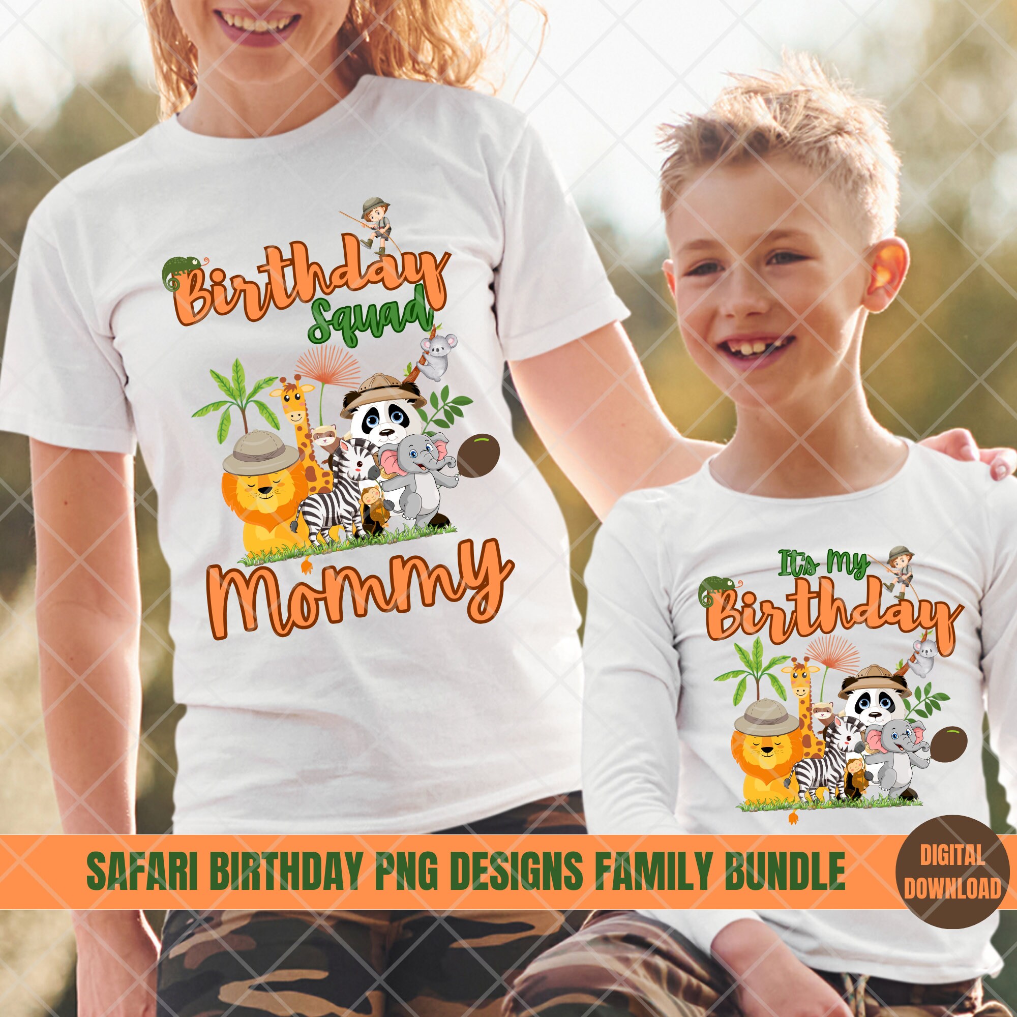Safari Birthday Png, Jungle Birthday Png, Safari Themed Birthday Png ...